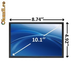 Ecran laptop 10.1 Slim LED 1024 x 600 GLOSSY (Lucios) display panel N101L6 L0D foto mare