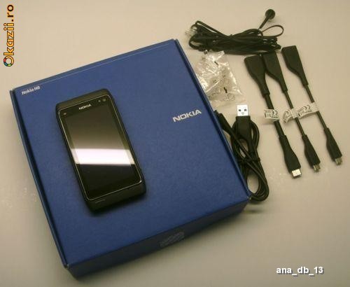 Vand sau schimb nokia n8 black decodat nota 9,5/10 cu folia pe display full accesorizat foto mare