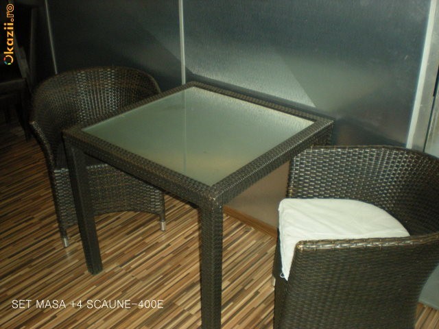 MOBILIER TERASA ,RATAN PLASTIC foto mare