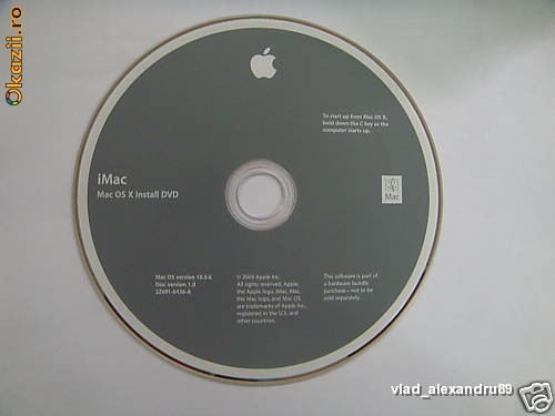 Mac OS X Install DVD foto mare