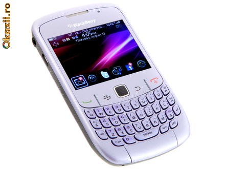 Blackberry 8520 Curve white nebranduit folosit stare foarte buna PRET:380ron foto mare