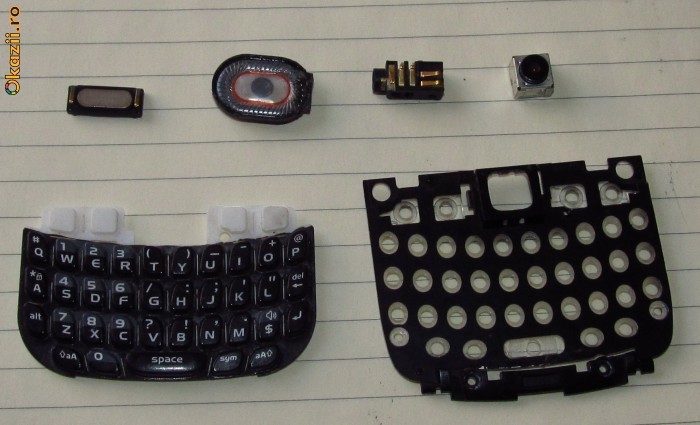 Piese BlackBerry 8520 Curve, 8530 Curve Original - tastatura - camera - difuzor - jack - foto mare