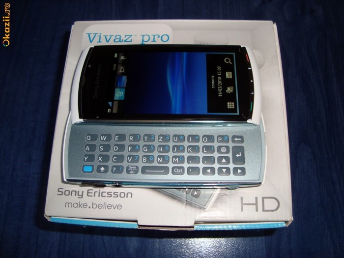 SONY ERICSSON VIVAZ PRO - U8i - HD - QWERTY - PRET AVANTAJOS foto mare