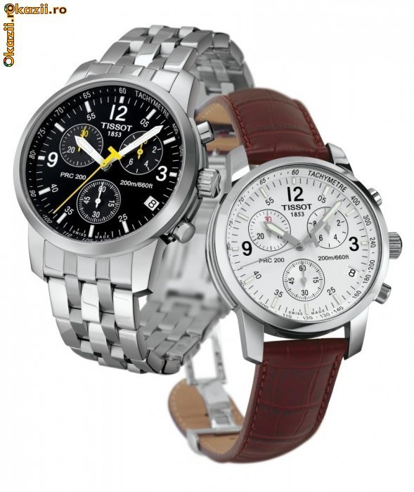 TISSOT PRC 200 ORIGINAL , NOU IN CUTIE + CUREA DE PIELE CADOU ( NEAGRA SAU MARO ) CADOUL IDEAL IN ORICE ANOTIMP foto mare