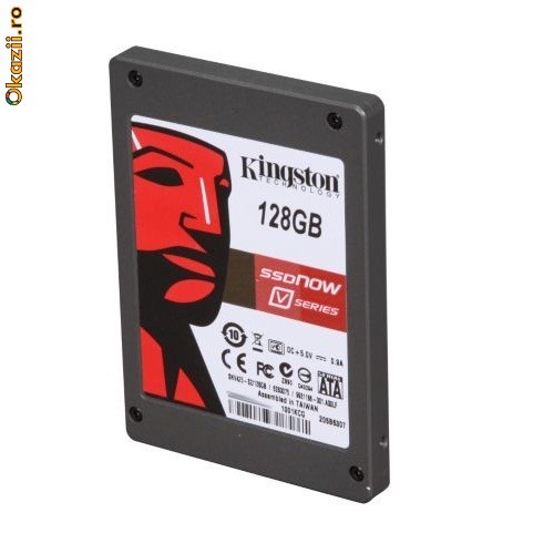 Kingston 128GB SSDNow V-Series SATA2 2.5 foto mare