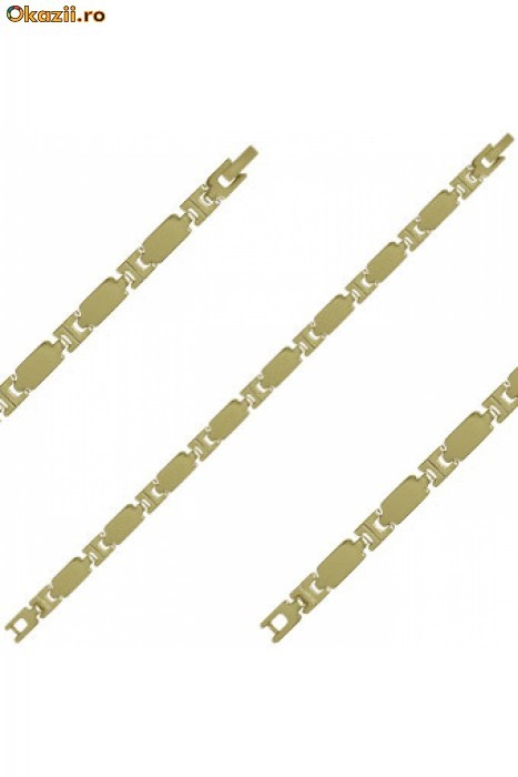 Bratara din inox placat cu aur de 18 carate 23-90188 foto mare