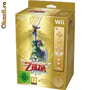 The Legend of Zelda Skyward Sword Limited Edition cu Gold Wii Remote foto mare