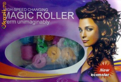 Bigudiuri pentru par pemanent carliontat Magic Roller foto mare